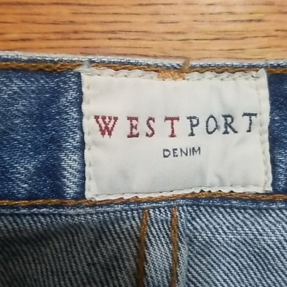 NWOT VINTAGE COTTON Westport Jeans |10 | Double Buttons!  Angled Double Pockets! - Picture 4 of 9